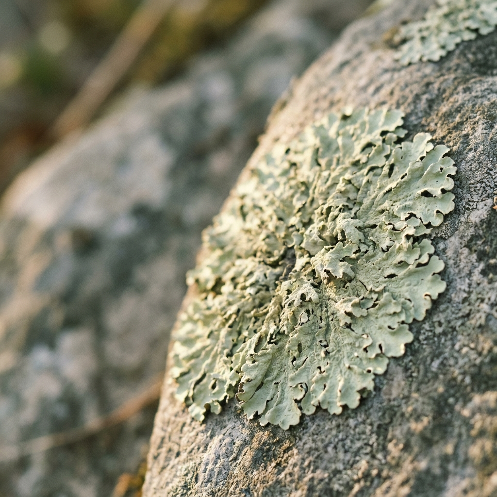 Close-up of lichen on stone, the plant-based source of vitamin D3