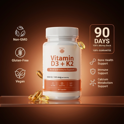 Rovina Vitamin D3 + K2
