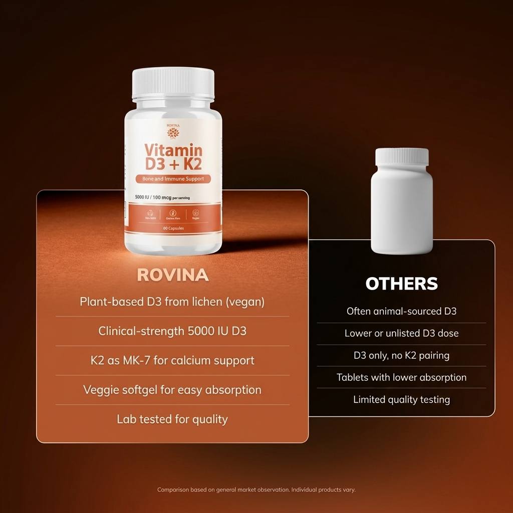 Rovina Vitamin D3 + K2